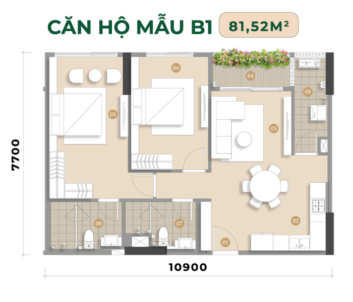 thiet ke can ho Eaton Park