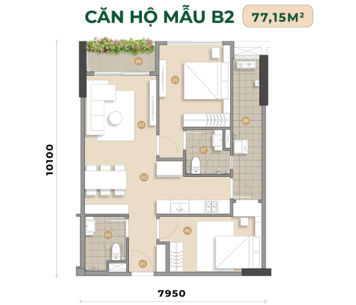 thiet ke can ho Eaton Park