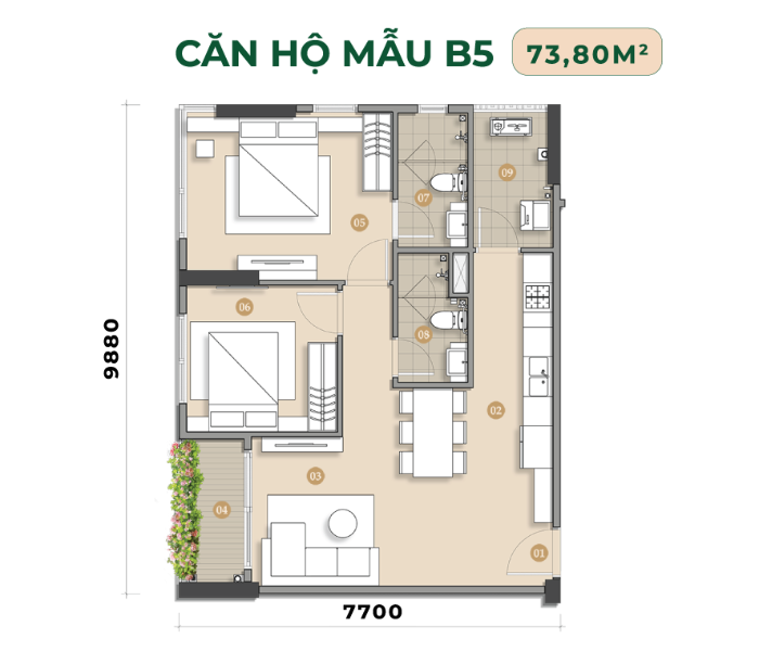 thiet ke can ho Eaton Park